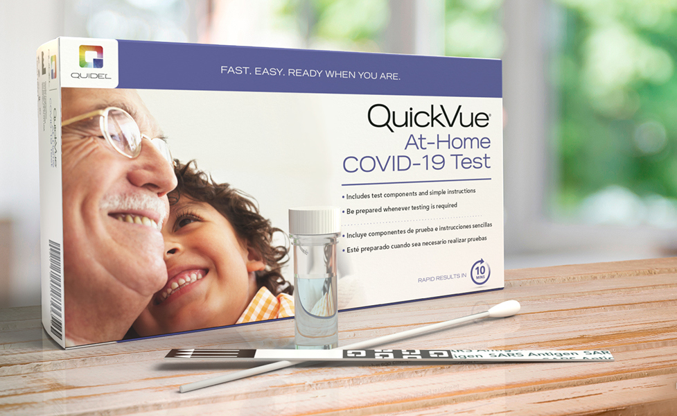 ערכה חדשה של קווידל לבדיקת קורונה עצמית בבית - צילום רימיפארם וסופיה ארצות הברית בדיקות מידיות