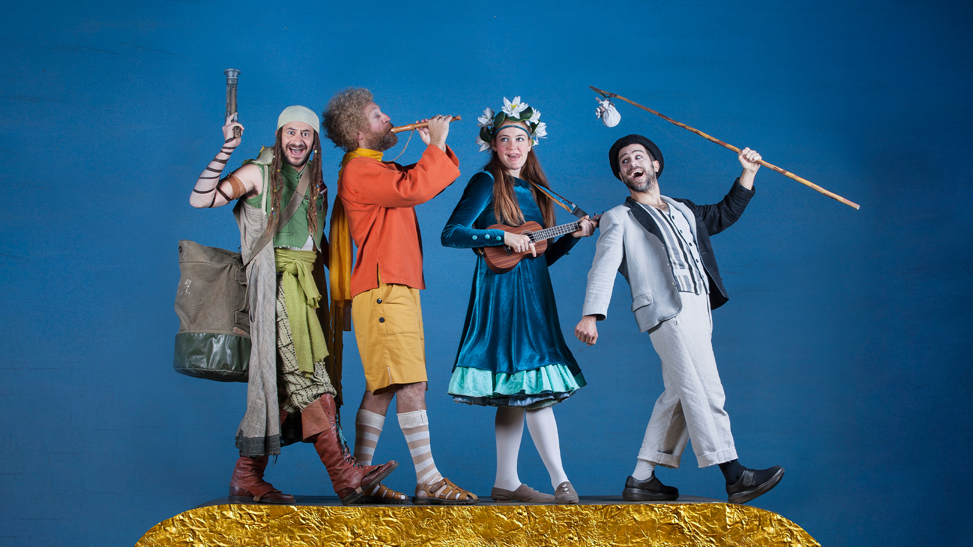 מאת רועי חן בהשראת מעשיות רבי נחמן וחסידים אחרים בימוי אמיר י. וולף בהשתתפות: עידו מוסרי, גלעד קלטר, טלי אוסדצ'י, אורי יניב, אלכסנדר סנדרוביץ', אלון פרידמן. "כל העולם כולו גשר צר מאוד – והעיקר לא לפחד כלל!" (רבי נחמן)