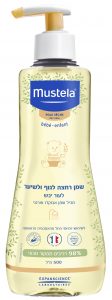 שמן רחצה לגוף ולשיער לעור יבש של מוסטלה-