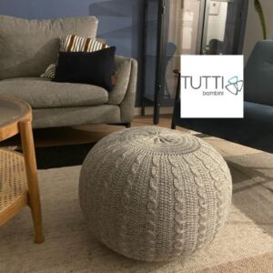 פוף לסלון totti bambini   לחדר שינה Knitted pouffe