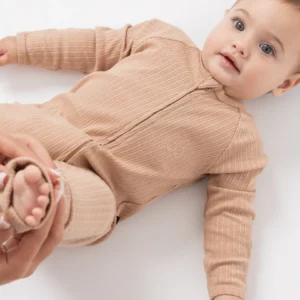 אוברול רוכסן דו כיווני מבד פוינטל // GINGERBREAD