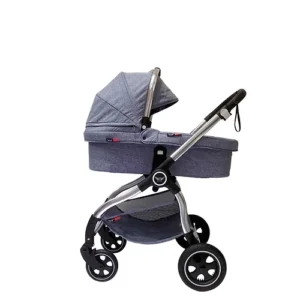 עגלת תינוק טייגר 2 ג'ינס שלדת ניקל