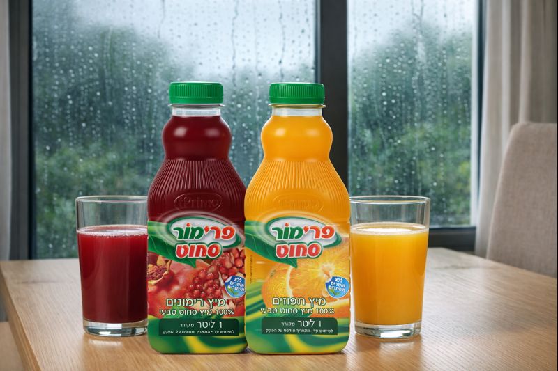 מיצים טבעיים של פרימור מכניסים שמש לכוס